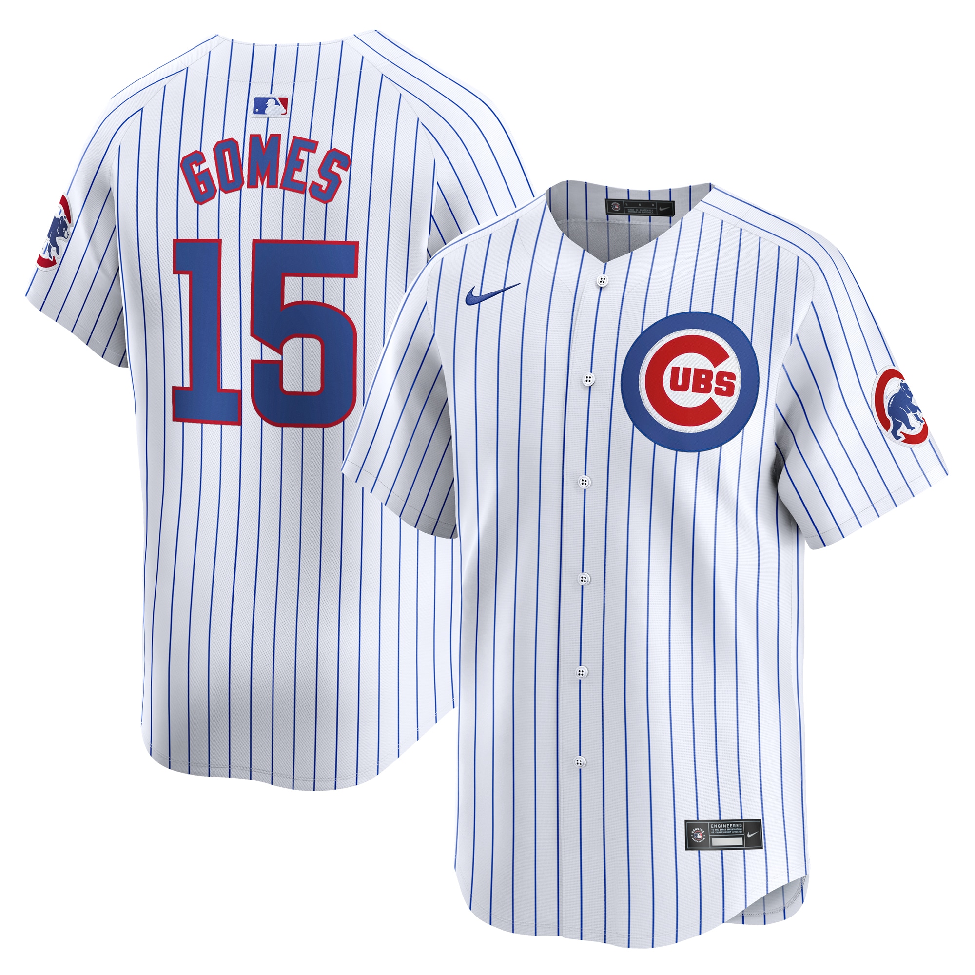 Yan Gomes Chicago Cubs Home Limited Player Jersey – White