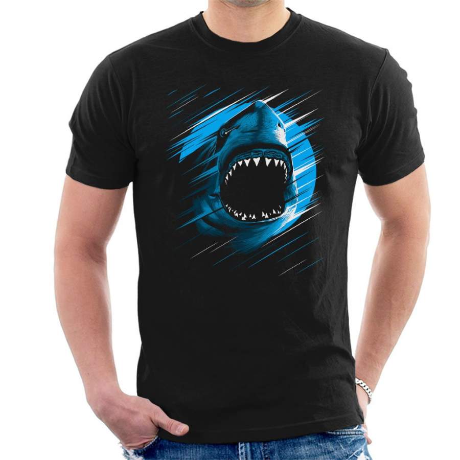 Shark Moon Lines Men’s T-Shirt