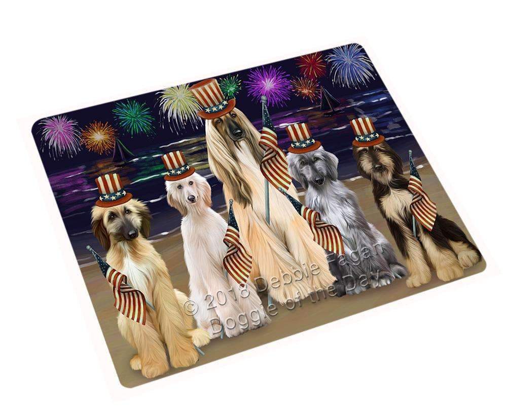 4Th Of July Independence Day Firework Afghan Hounds Dog Blanket Blnkt84693