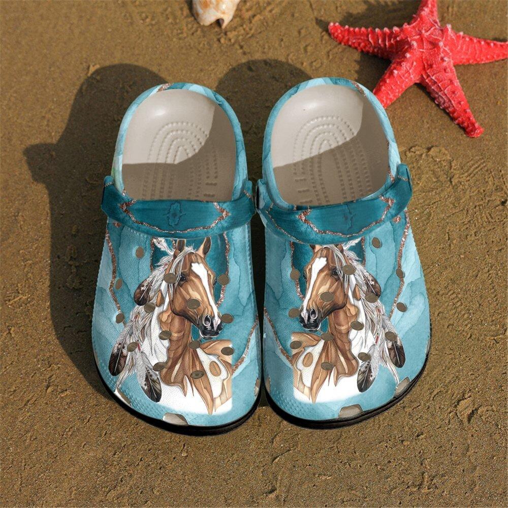 Horse Personalized Clog, Custom Name, Text, Color, Number Fashion Style For Women, Men, Kid, Print 3D Lovely Horses