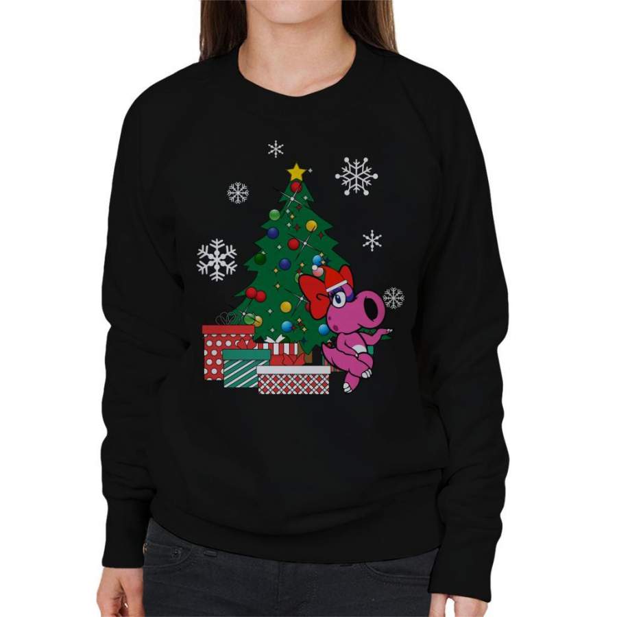 Birdo Around The Christmas Tree Mario Women’s Sweatshirt