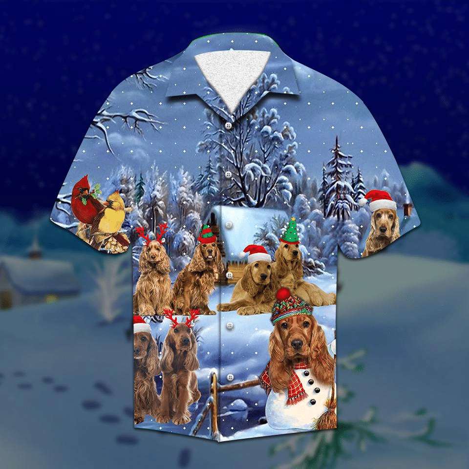 Spaniel Christmas Hawaiian Shirt