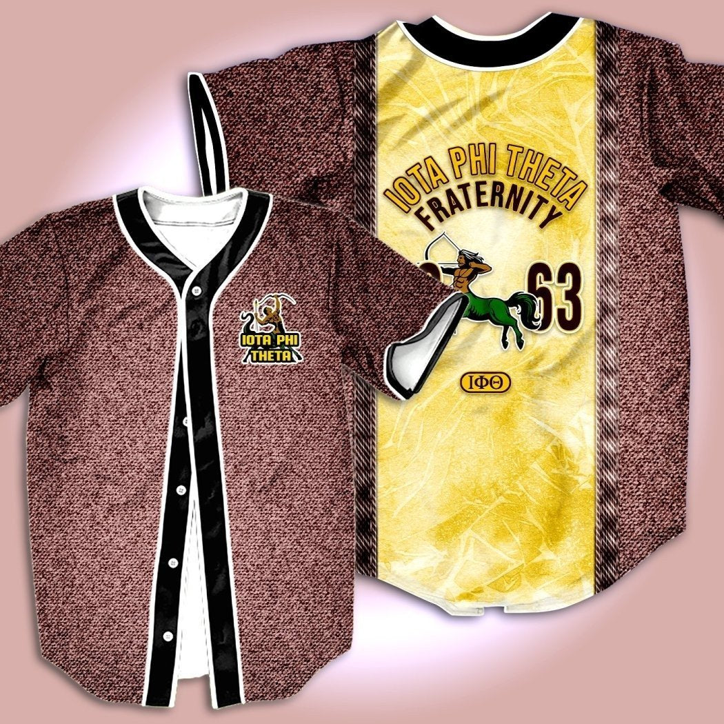 Greek Life Baseball Jersey – Brotherhood Iota Phi Theta Jeans Style Shirt J5