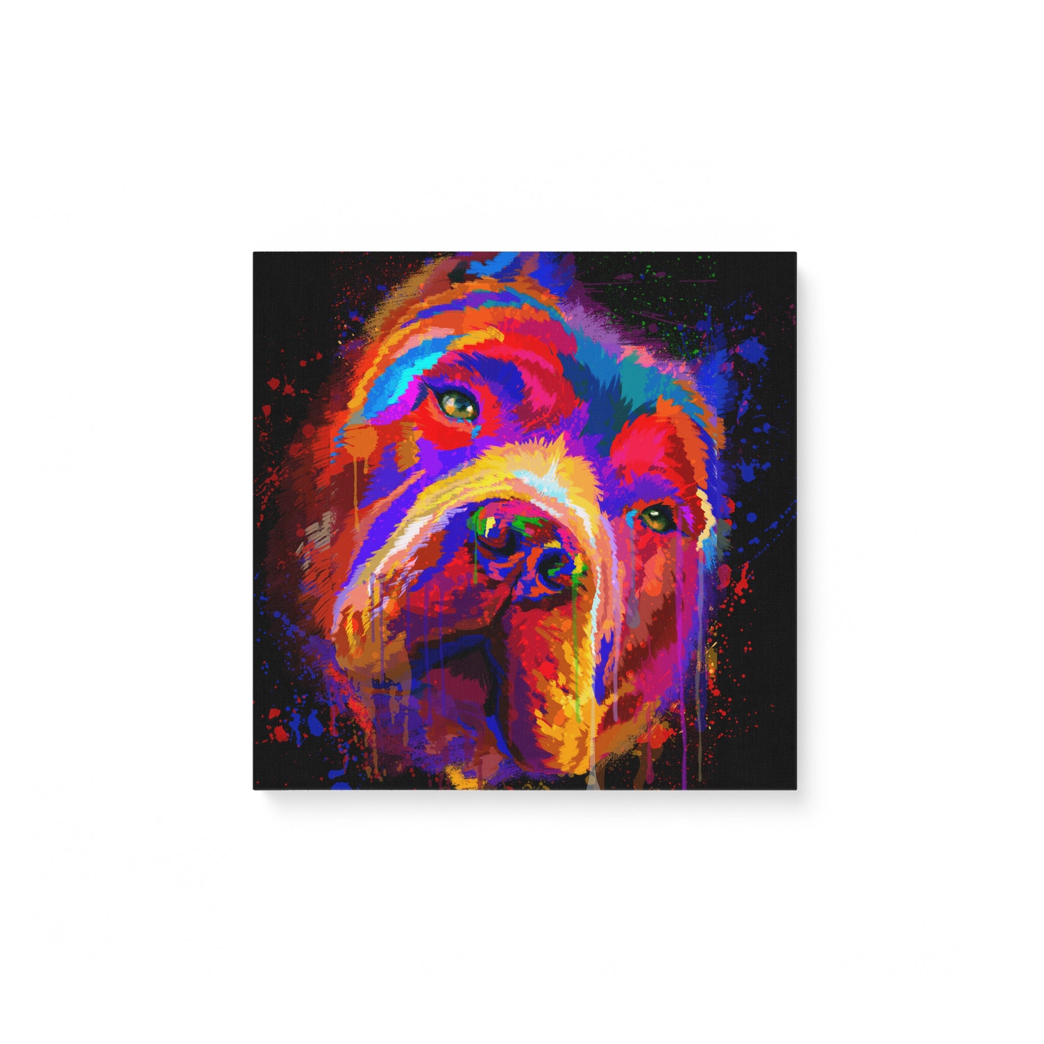 Bully Dog Water Color – Matte Canvas