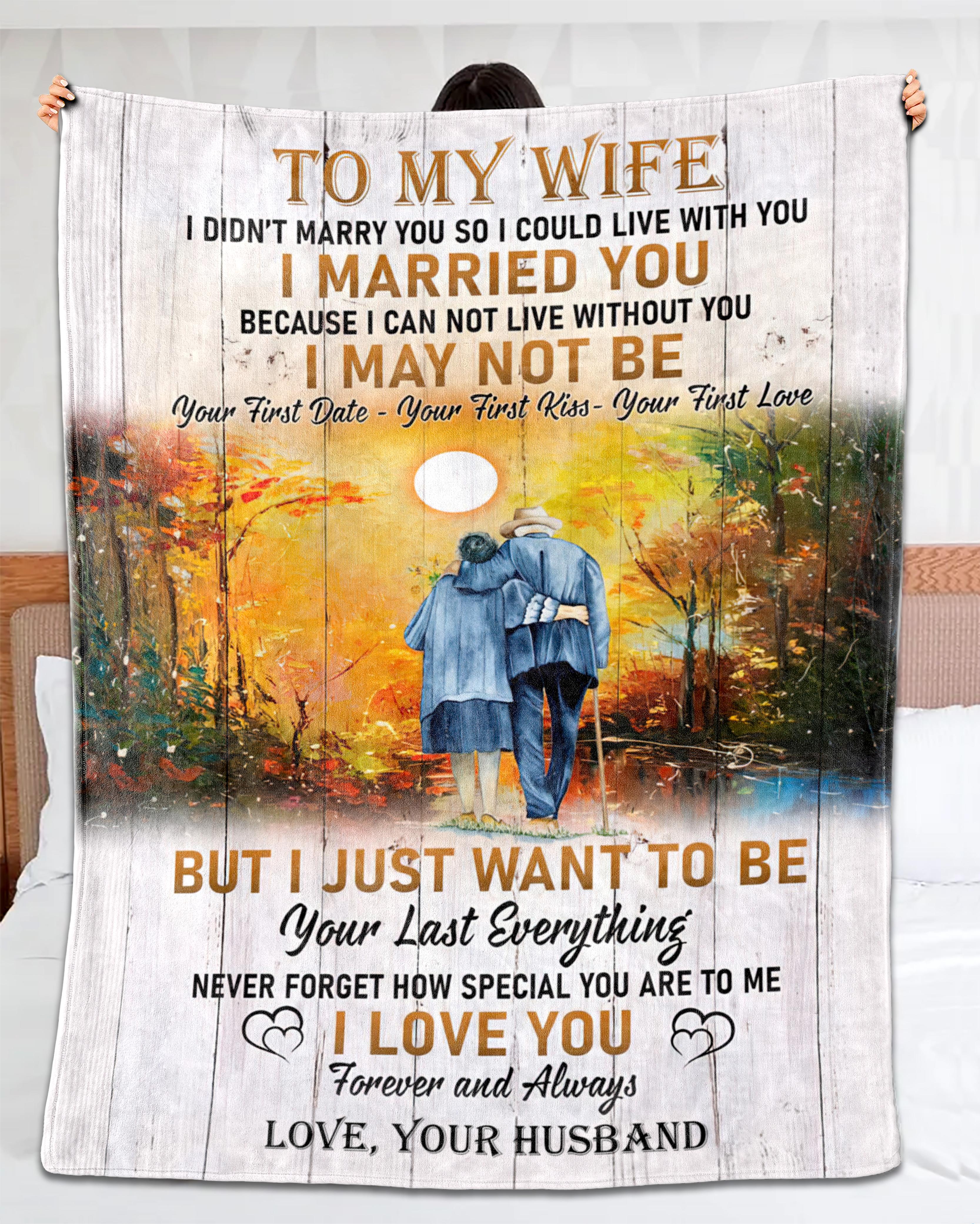 Personalized To My Wife Blanket From Husband Never Forget How Special You Are To Me Romantic 6803