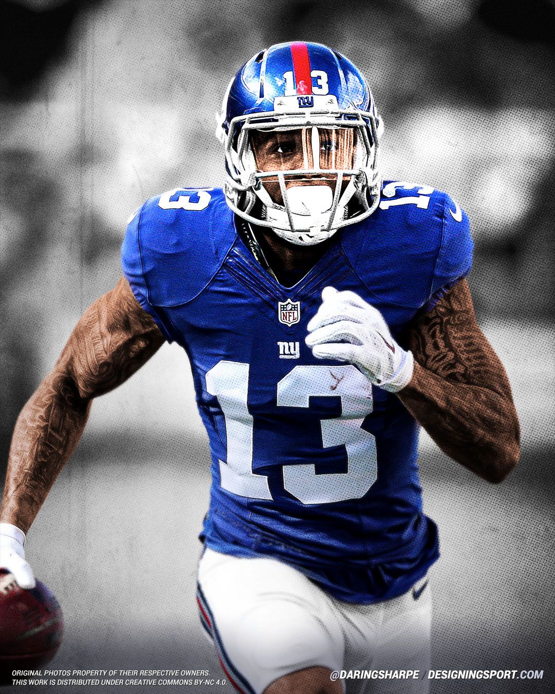 Odell Beckham Jr. #13 New York Giantsposter For Fans poster canvas