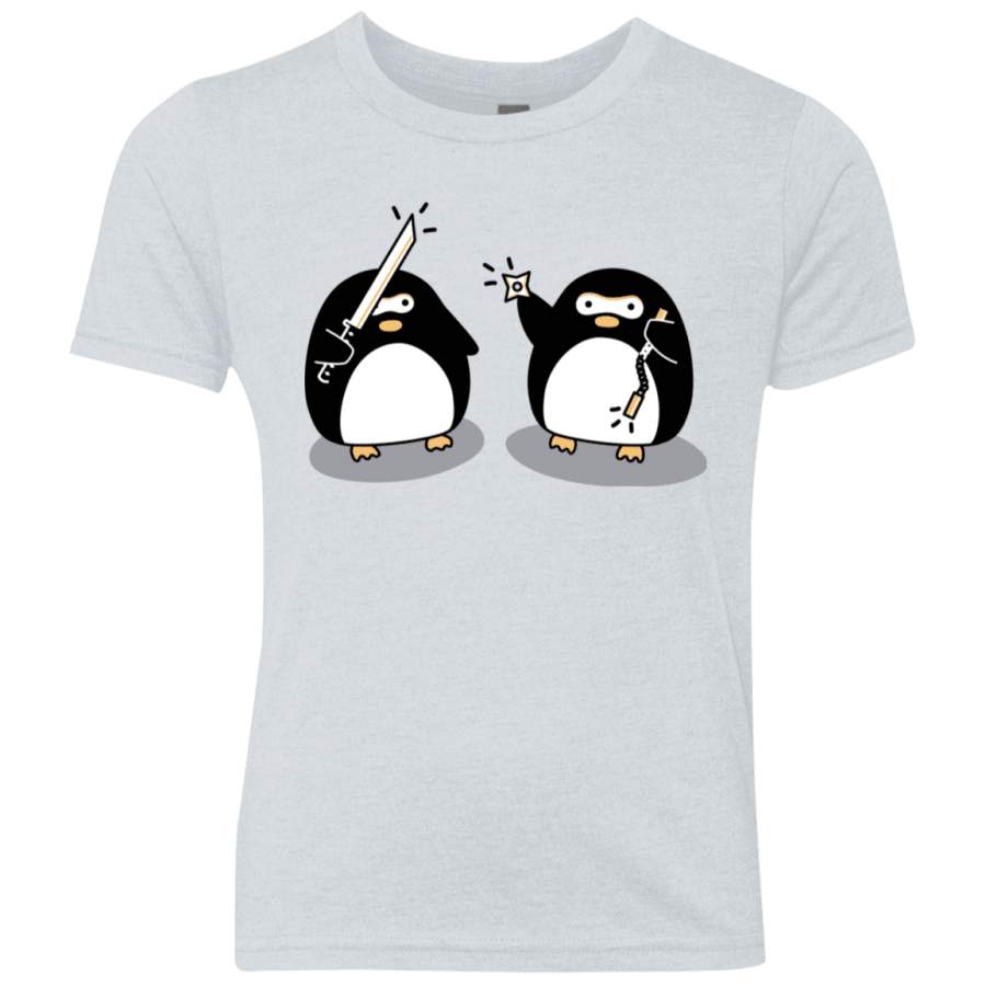 Cute Ninja Penguins Youth Triblend T-Shirt