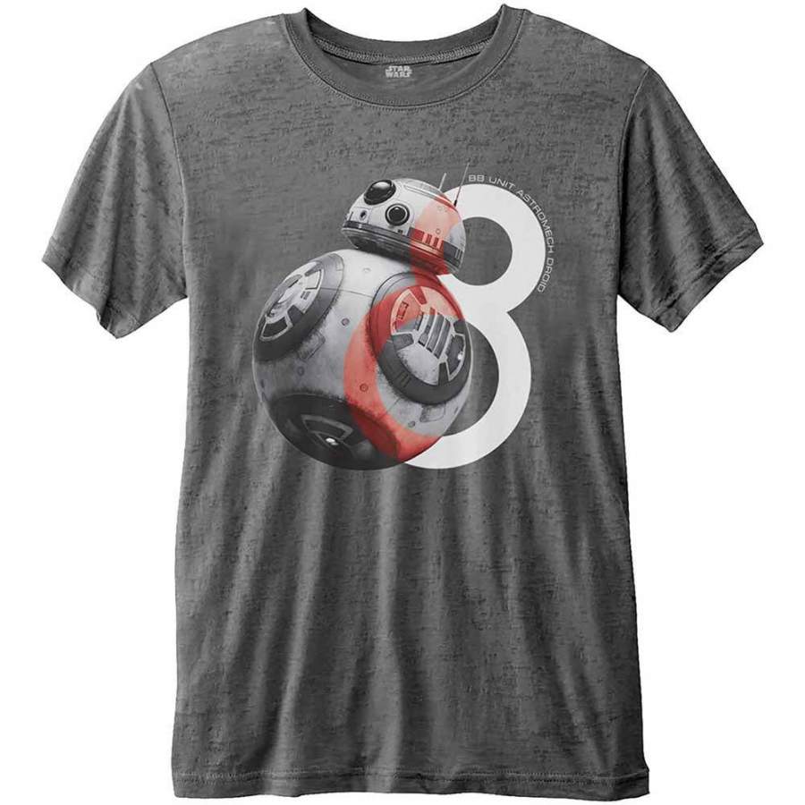 Episode VIII BB-8 Big Eight (Burn Out) Vintage T-shirt