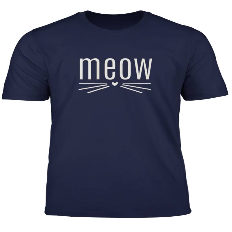 Meow Cat Whiskers Cute Shirt For Women And Youth