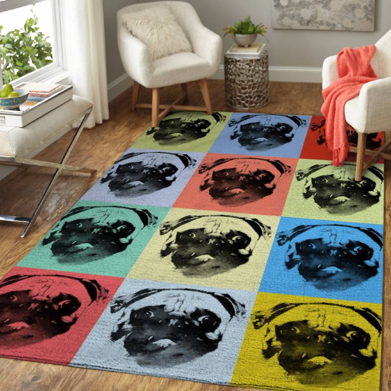 Pugs  – Animals Area Rug Carpet