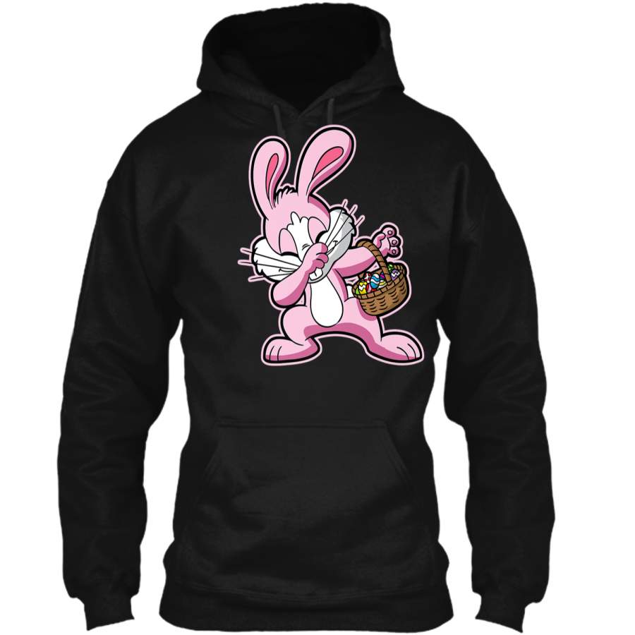 Dabbing Easter Bunny Dab Shirt Pullover Hoodie 8 oz