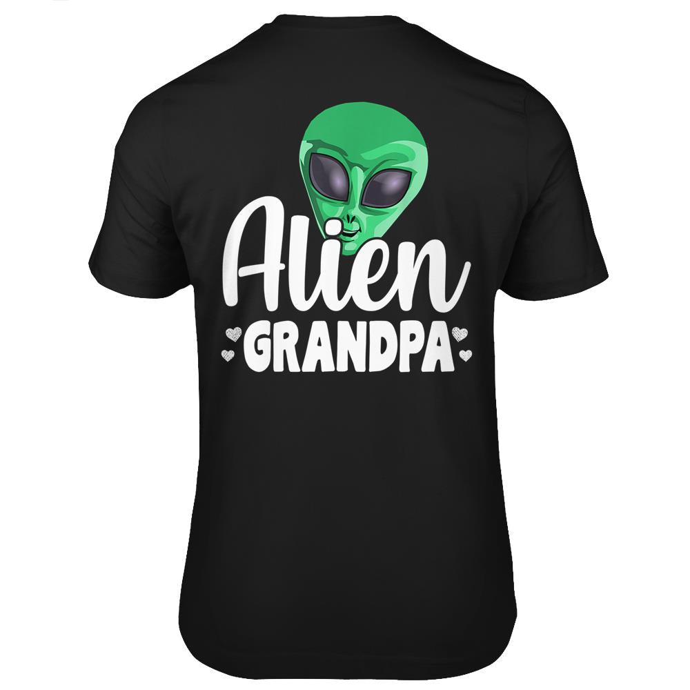 Alien Grandpa Funny Ufo Extraterrestrial Space Gift T Shirts Print On Back