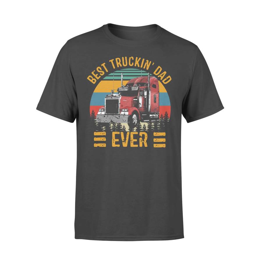 Best Truckin Dad Ever Vintage T-shirt