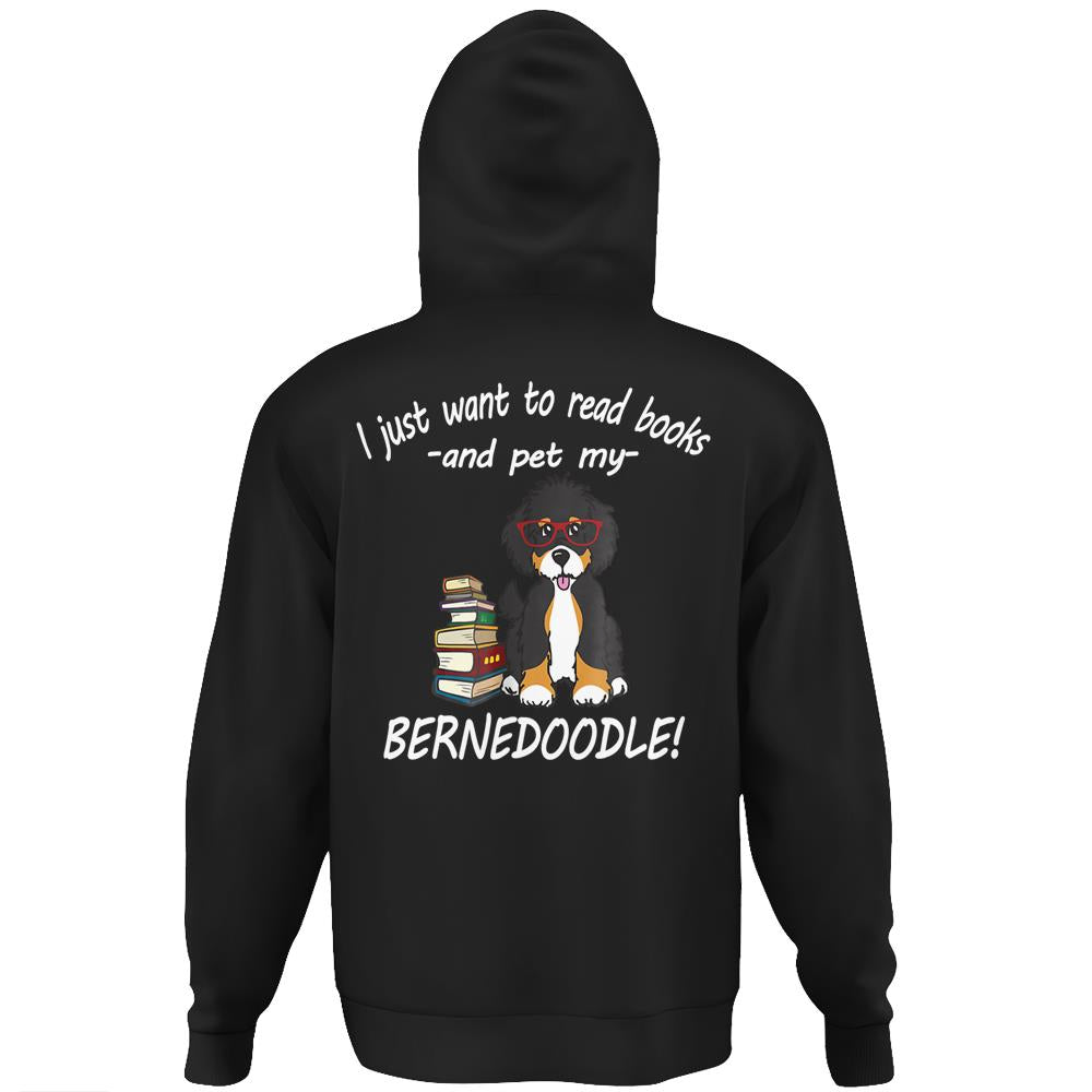 Bernedoodle Shirt – Books Hoodie Print On Back