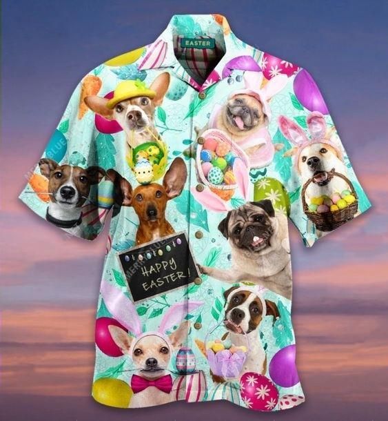 Buy Hawaii Aloha Shirts Happy Easter Dog Ha23857