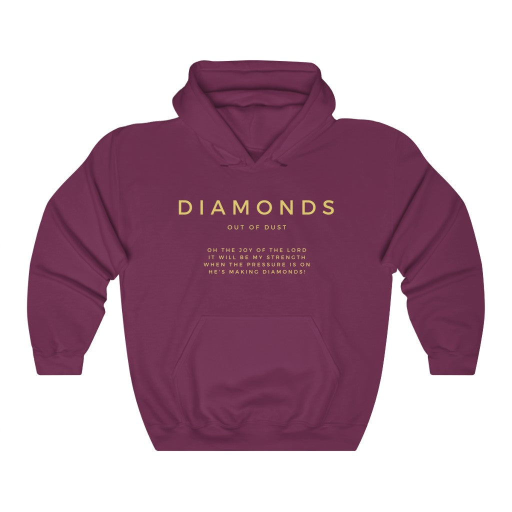 Diamonds Out Of Dust Hoodie, Pullover Hoodie, Christian Hoodie, Black Hoodie, Trendy Hoodie, Women’S Hoodie, Christian Sweatshirt