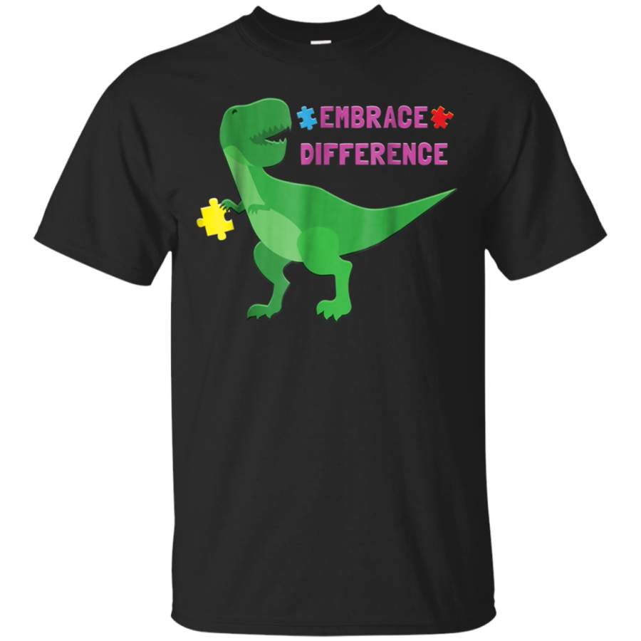 AGR Autism Awareness Shirt Kids Women Men Dinosaur Puzzle Piece