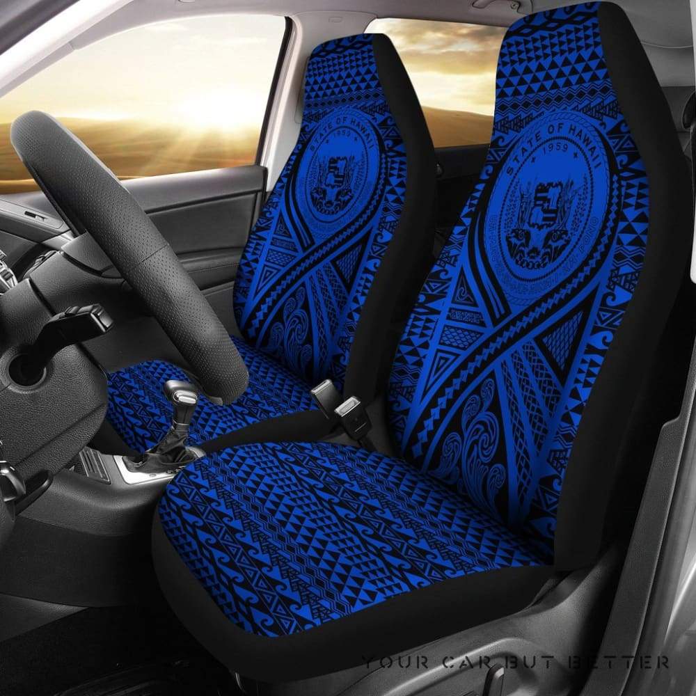Hawaii Coat Of Arms Tribal Car Seat Covers