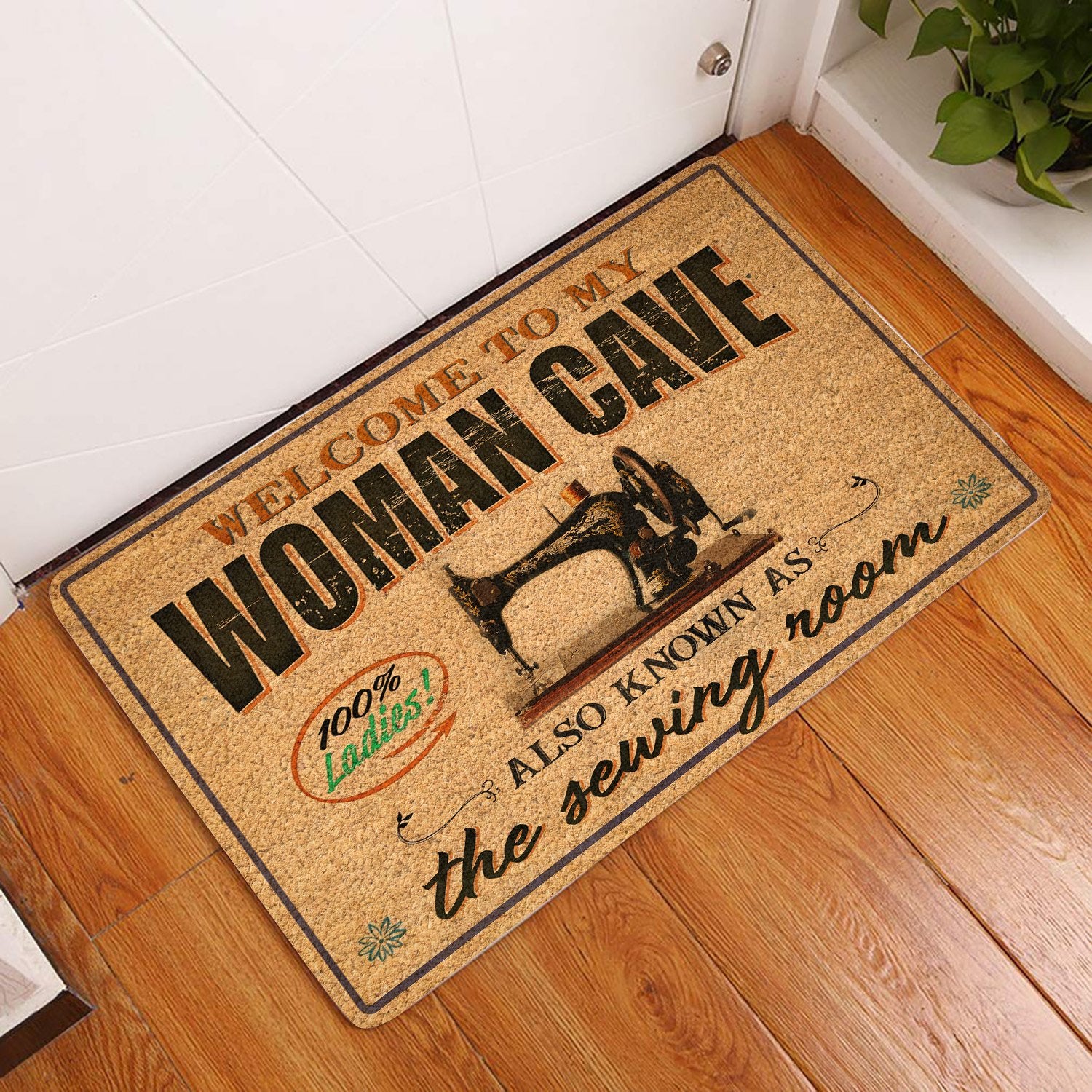 Welcome To My Woman Cave All Over Printing Doormat Pre2191