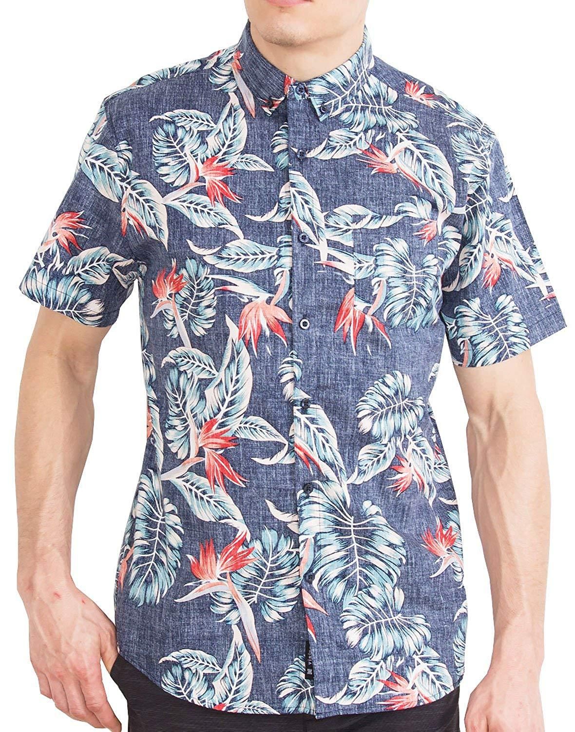 Tropical Gray Awesome Design Hawaiian Shirt DHC18063298