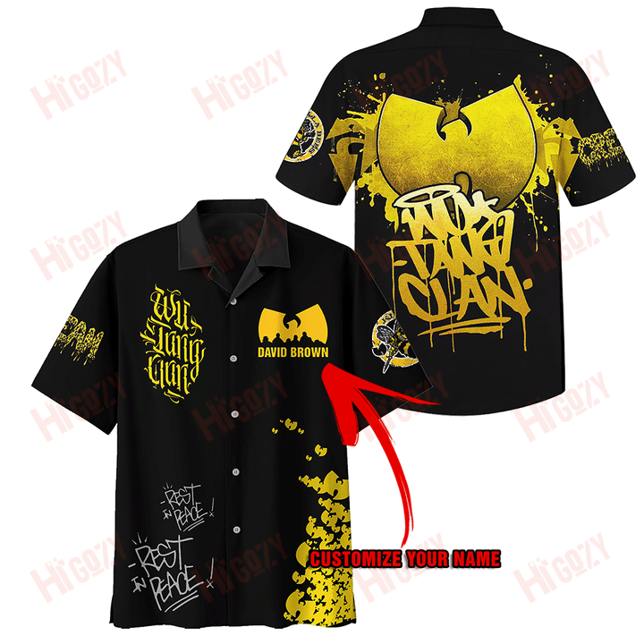 Wu Tang Hawaii Clan Personalized Hawaii Yellow Hawaii Shirt Ha46657