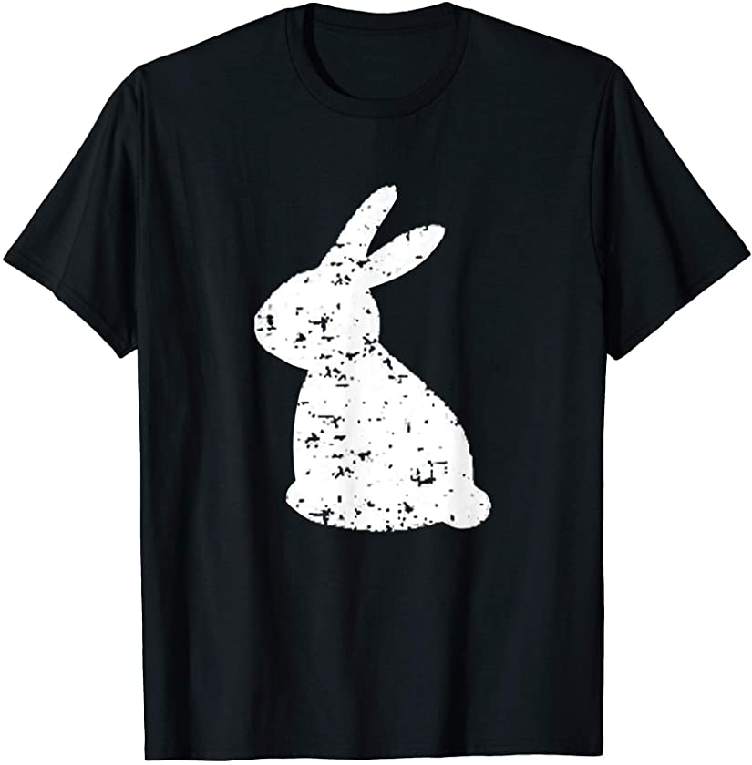 Vintage Retro Distressed Easter Bunny T-Shirt