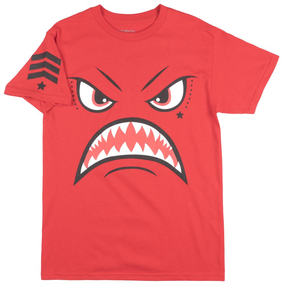 Shark Face T-Shirt Red