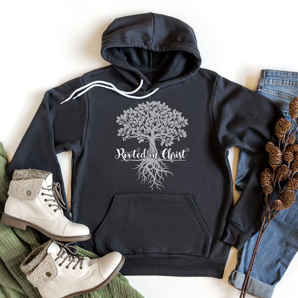 Rooted In Christ Premium Fleece Hoodie