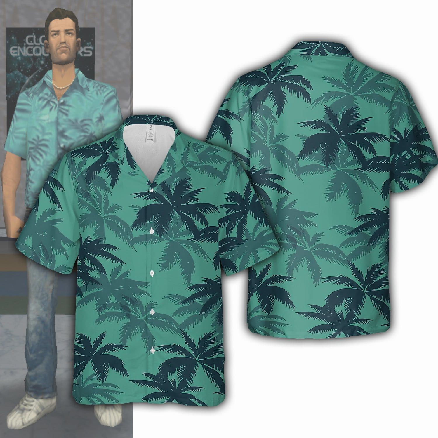 Tommy Vercetti Gta Coconut Hawaiian Shirts 3D #3721V