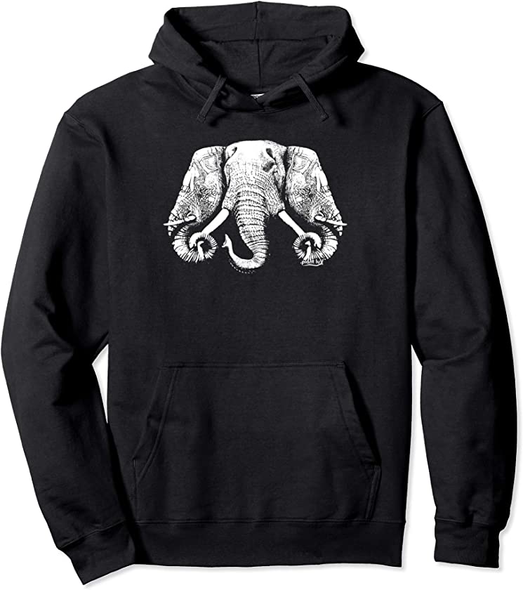 3 Headed Elephant Design – LAO Flag – Kingdom of Laos Pullover Hoodie