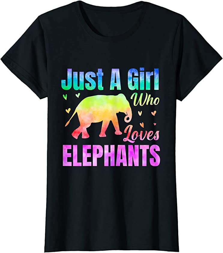 Elephants T-Shirt Elephant T-Shirt Just A Girl Who Loves Tee T-Shirt