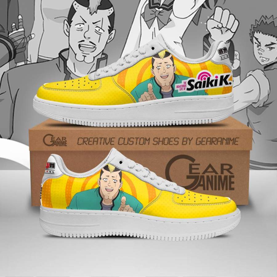 Riki Nendo Air Force Shoes Saiki K Custom Anime Sneakers PT11