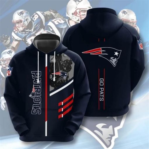 New England Patriots 3 D Hoodie Gift Idea For Fan