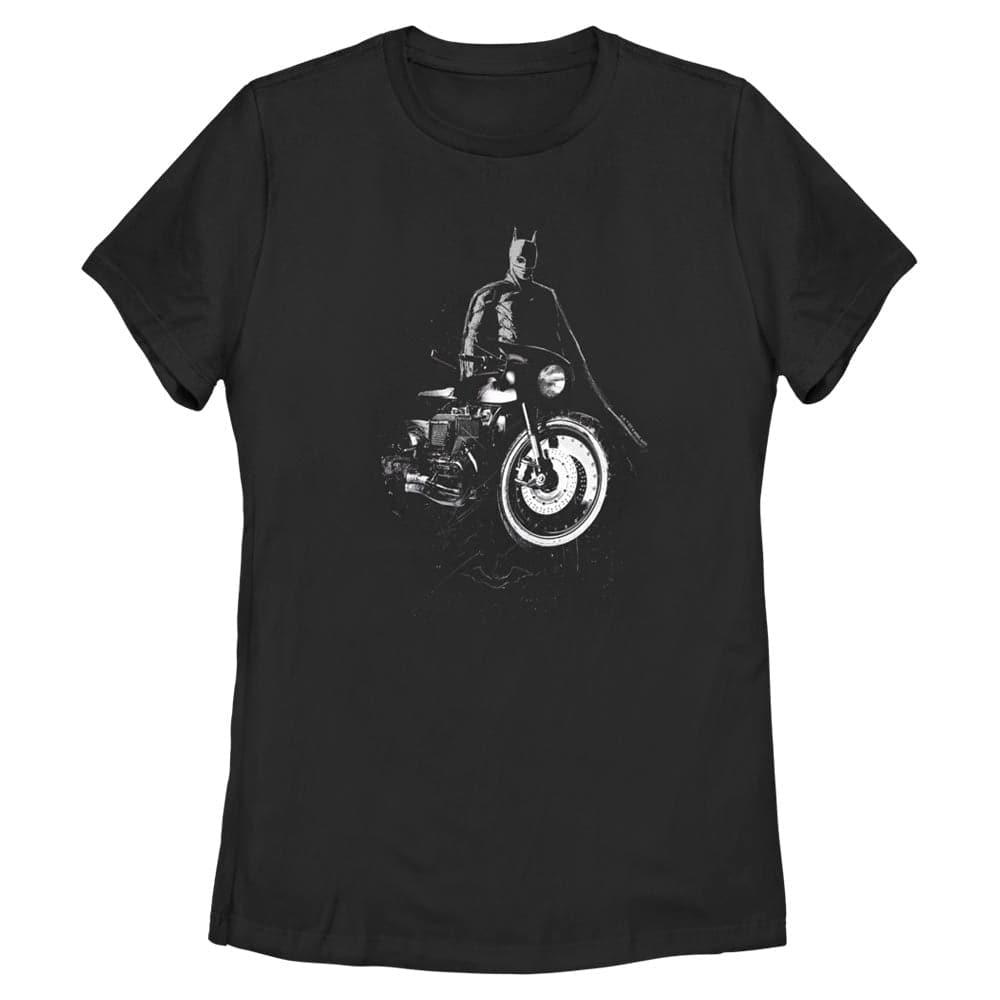 Batcycle Grunge_ – The Batman Black Women’S Cut Tee