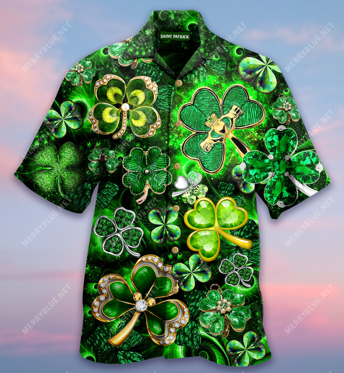 May The Luck Be With You Saint Patrick Unisex Hawaii Shirt Ha49351