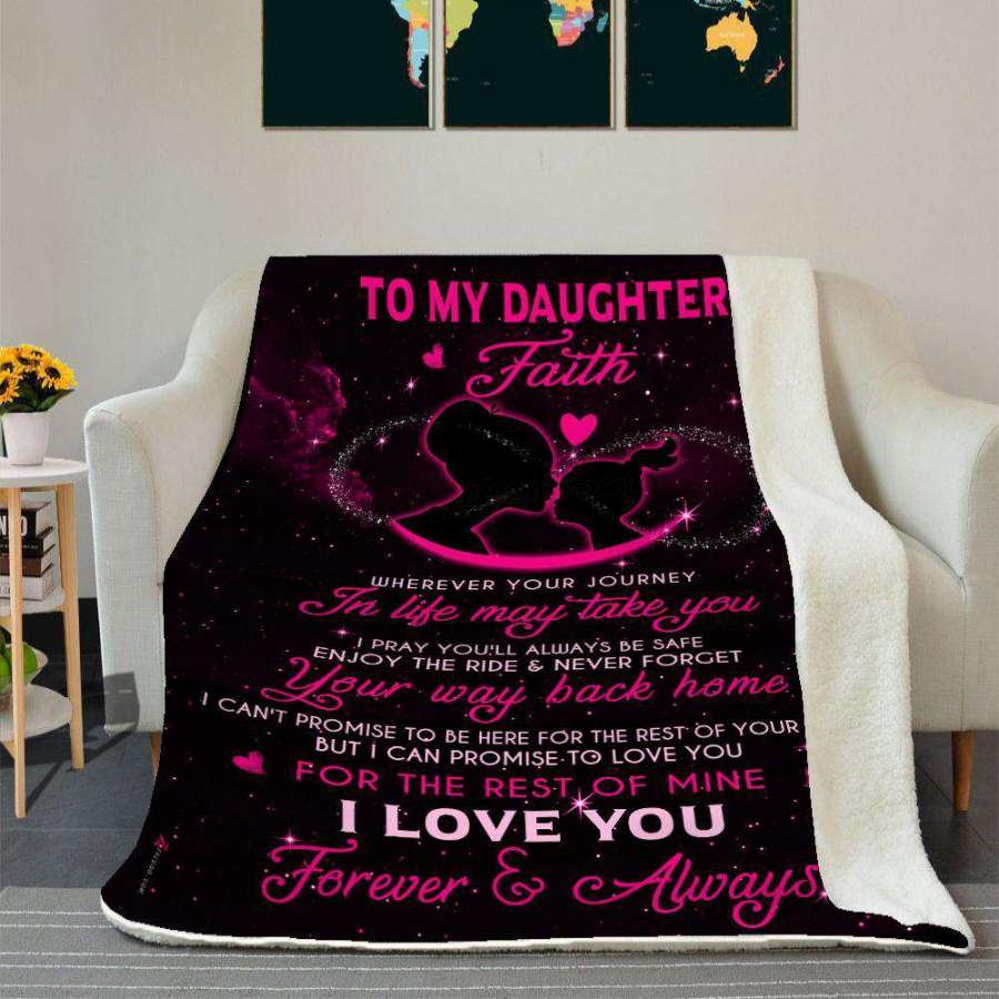 Blanket Gift For Daughter Faith I Love You Forever And Always