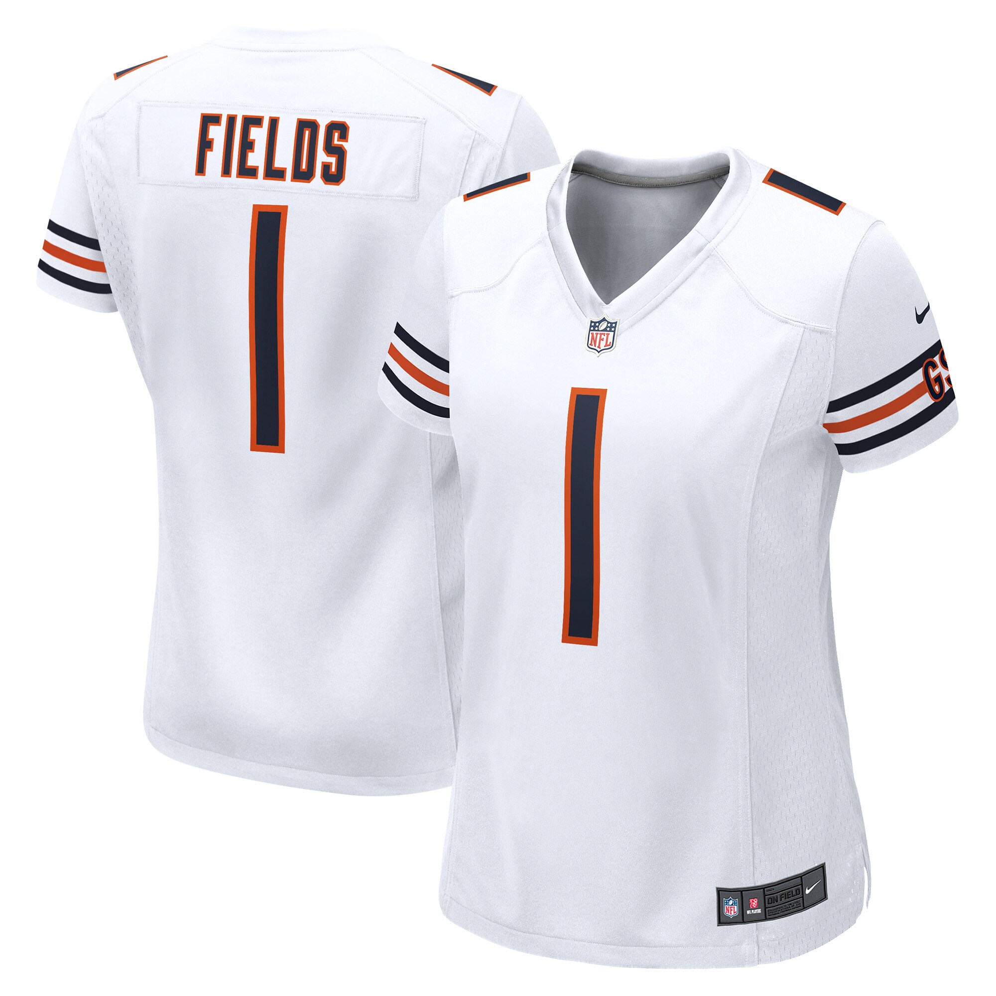 Women’s Chicago Bears Justin Fields White Game Jersey