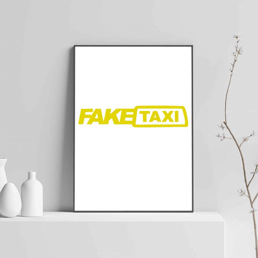 fake-taxi-logo-poster-poster-art-design