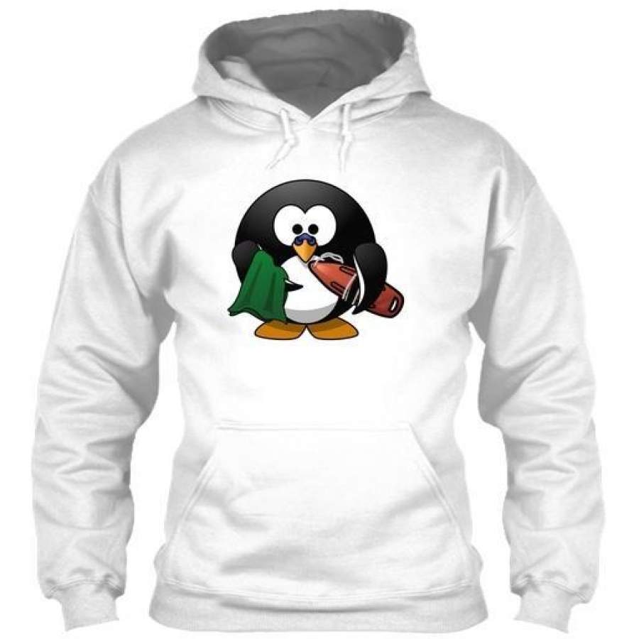 Penguin Swim Penguin, Animal, Bird Gildan Hoodie Sweatshirt