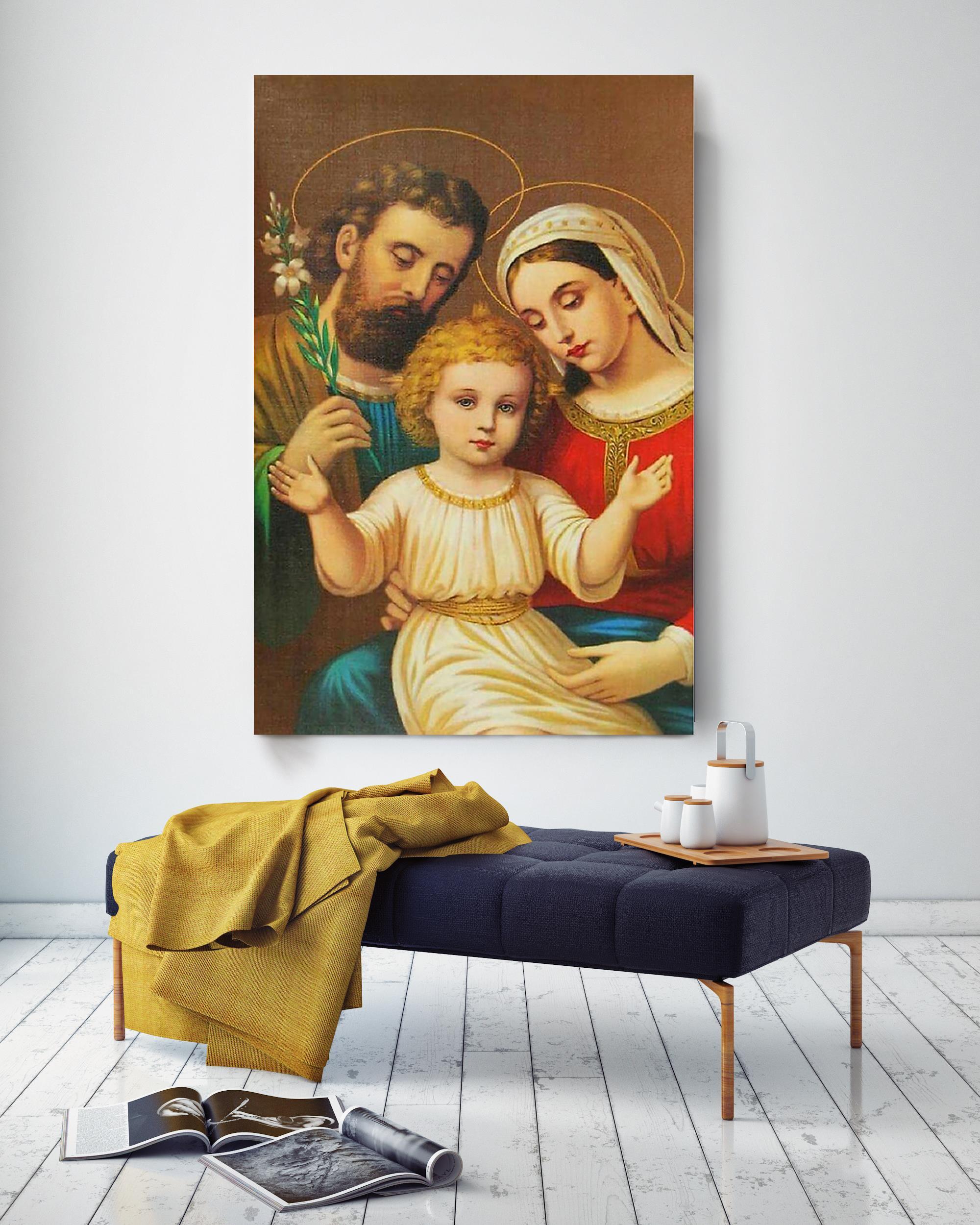 Jesus Family Christian Wall Art Gift For Christmas Decor Son Of God ...