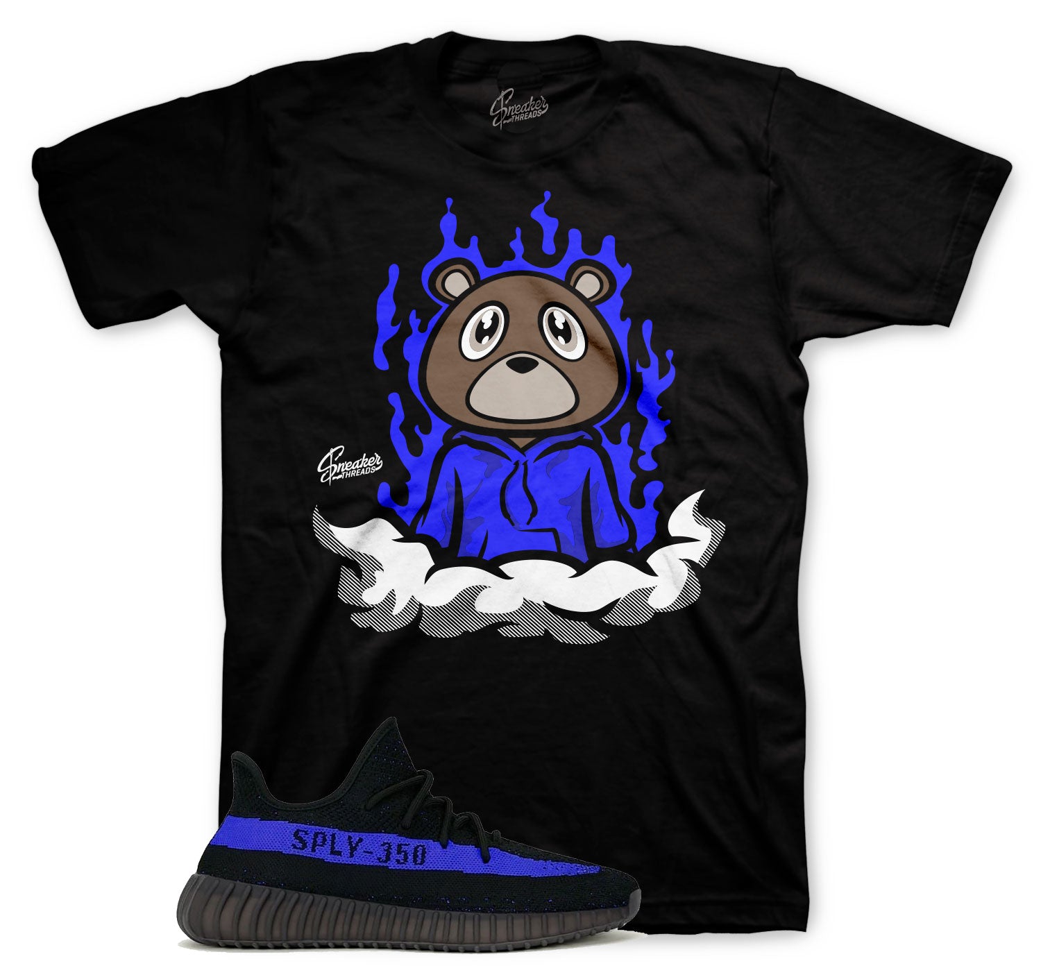 Yeezy 350 Dazzling Blue Fly Bear Shirt