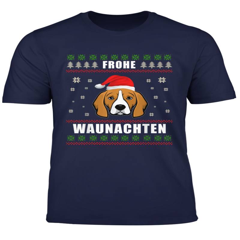 Ugly Christmas Frohe Waunachten Hunde Weihnachten Hund Xmas T Shirt