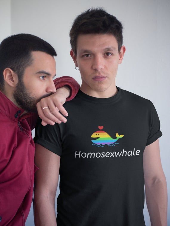 Homo Sex Whale Homosexwhale Funny Lgbtq Rainbow Shirt