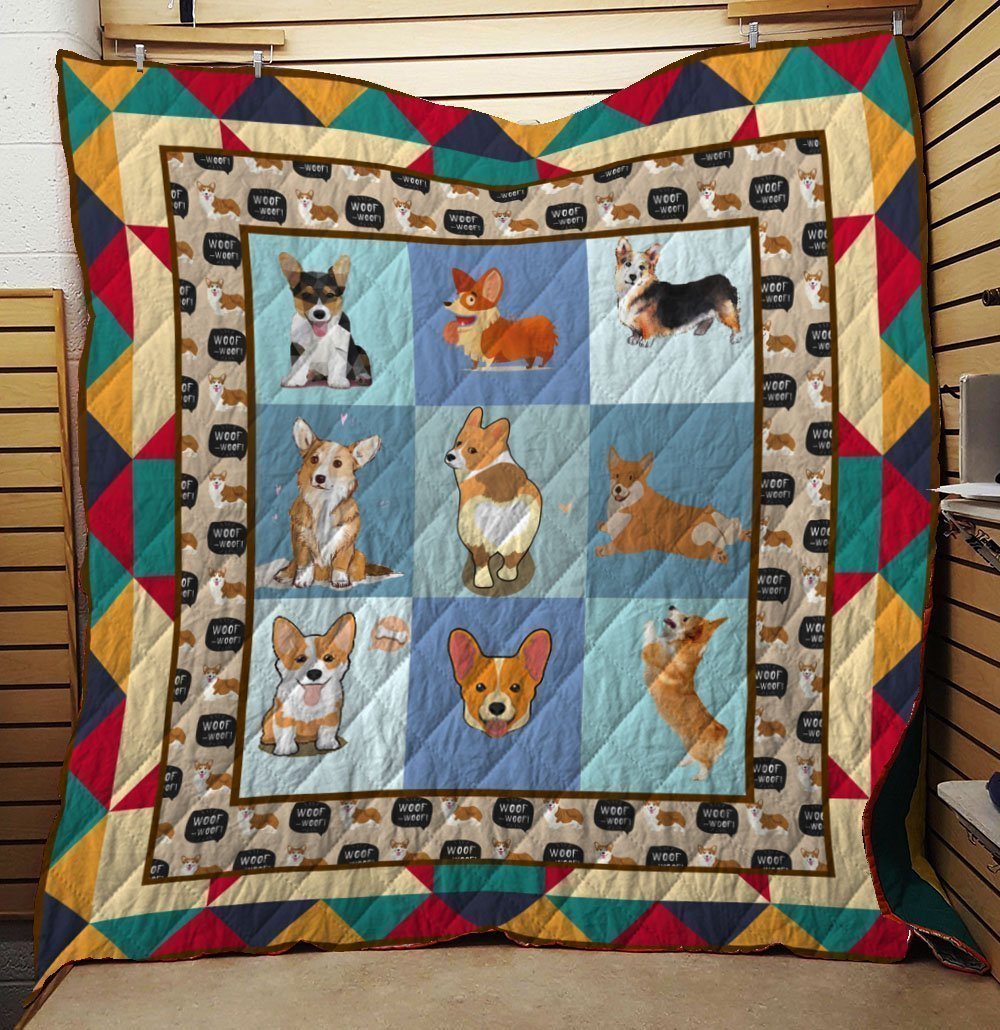 CORGI DOG BLANKET 1 Customize Quilt Blanket