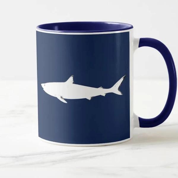 White Wild Shark Mug