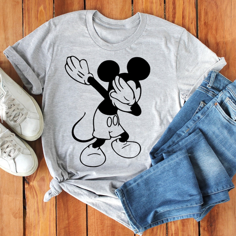 Disney Rock And Roll Shirt, Dabbing Mickey Shirt ,Mickey Ears, Disney Shirt, Disneyland Shirt, Kids Disney Shirt, Funny Disney Shirt