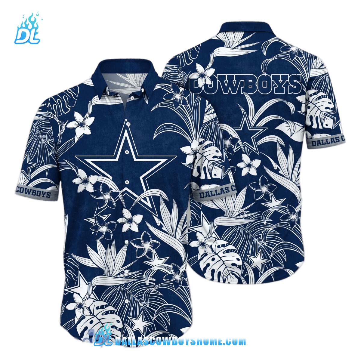 Blue Dallas Cowboys Tommy Bahama, Custom Tropical Dallas Cowboys Hawaiian Shirt, Nfl Dallas Cowboys Aloha Shirt For Men And Women