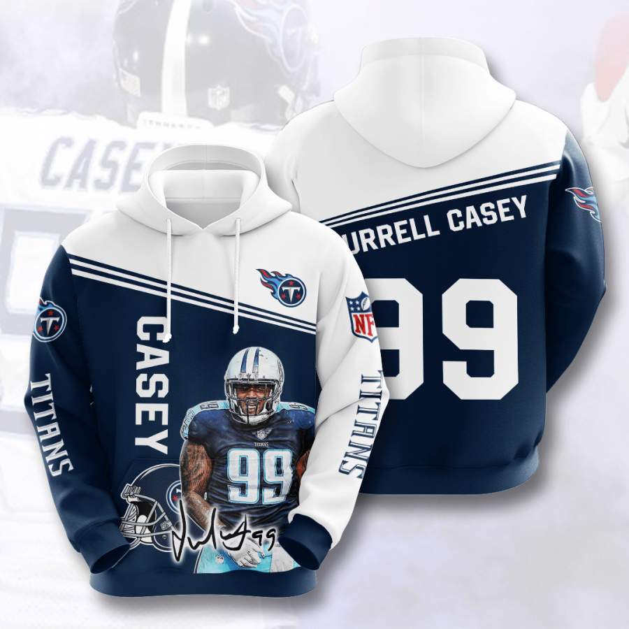 Tennessee Titans Jurrell Casey Hoodie Unisex 3D All Over Print