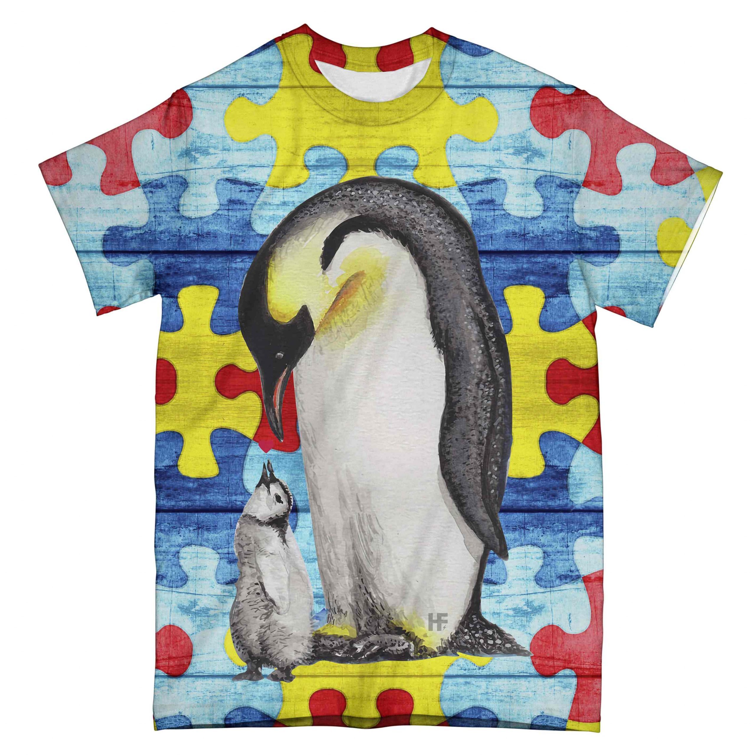 Autism Penguin Mom Ez09 0304 All Over T-Shirt