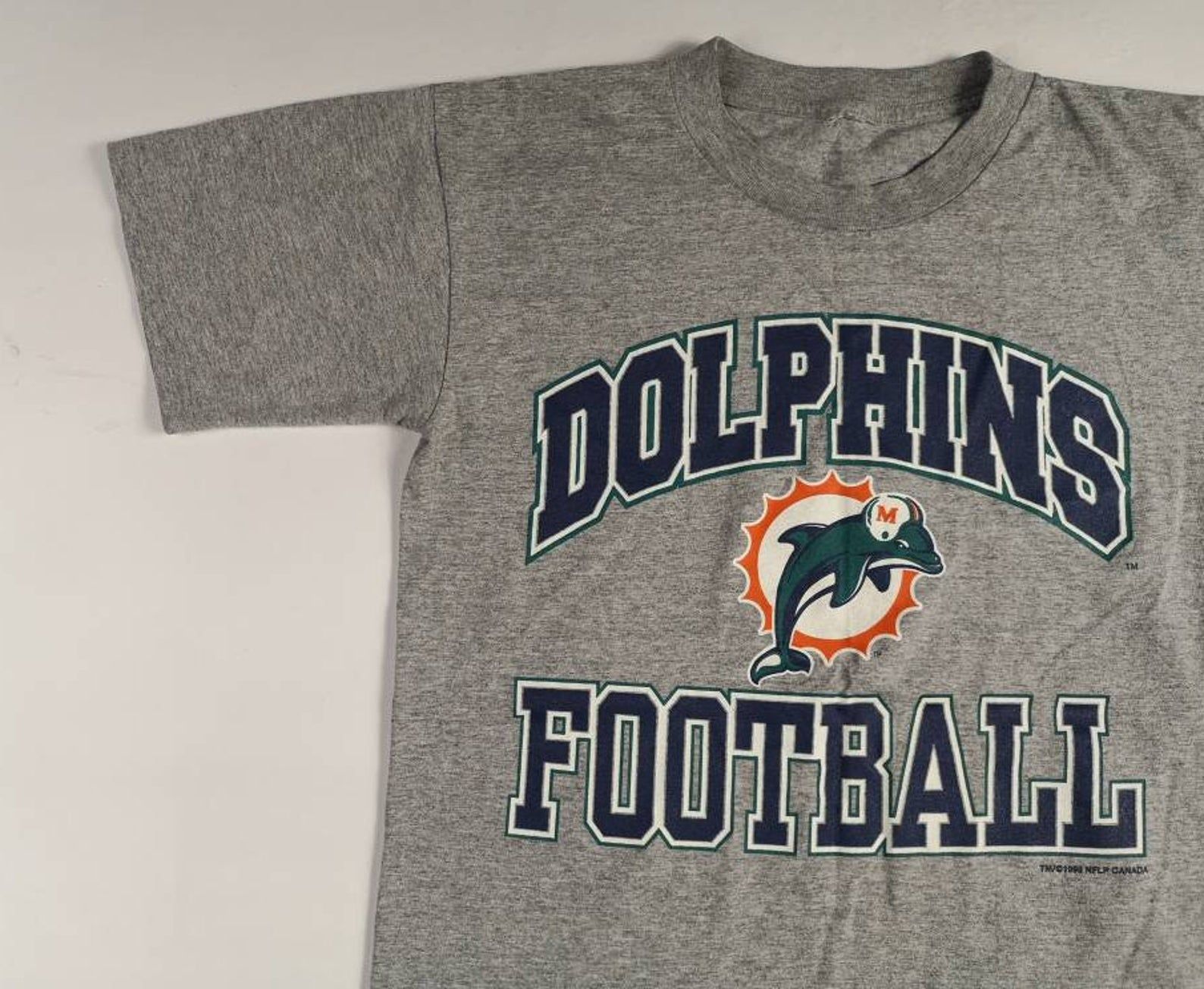 Vintage 1998 Starter Miami Dolphins Triblend Single-Stitched Paper Thin T-Shirt Made In Usa